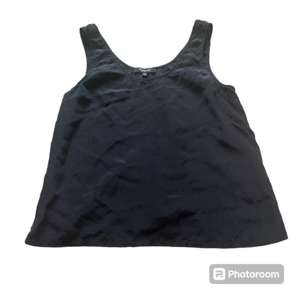 Madewell black 100% tank blouse shirt